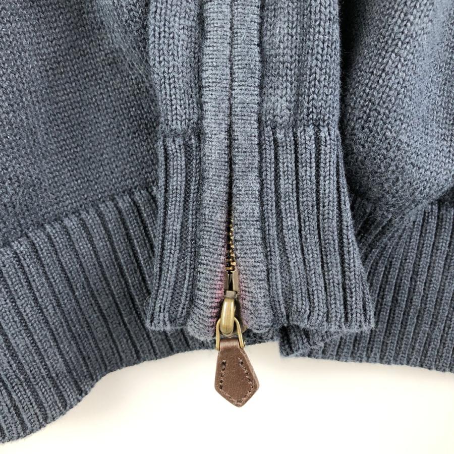 00s〜 ブルックスブラザーズ ウール ダブルジップ ドライバーズニット グレー 00s〜 ブルックスブラザーズ ウール ダブルジップ ドライバーズニット