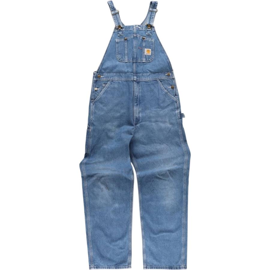 Carhartt 古着 カーハート デニムオーバーオール メンズw37相当  