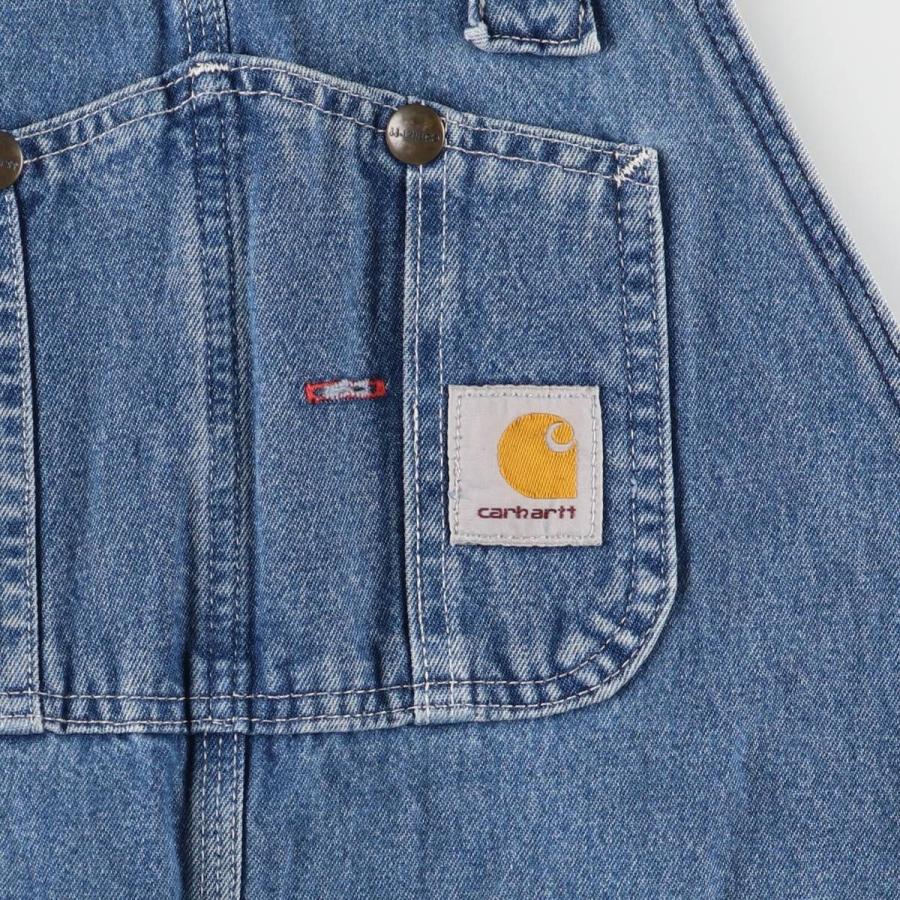 Carhartt 古着 カーハート デニムオーバーオール メンズw37相当  