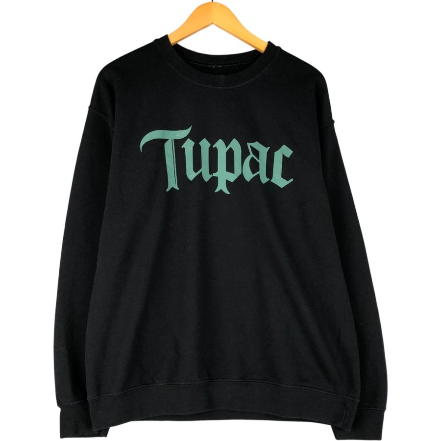 古着 2pac トゥーパック ラップ スウェットシャツ トレーナー メンズL相当/eaa593448 古着 2pac トゥーパック ラップ スウェットシャツ トレーナー メンズL