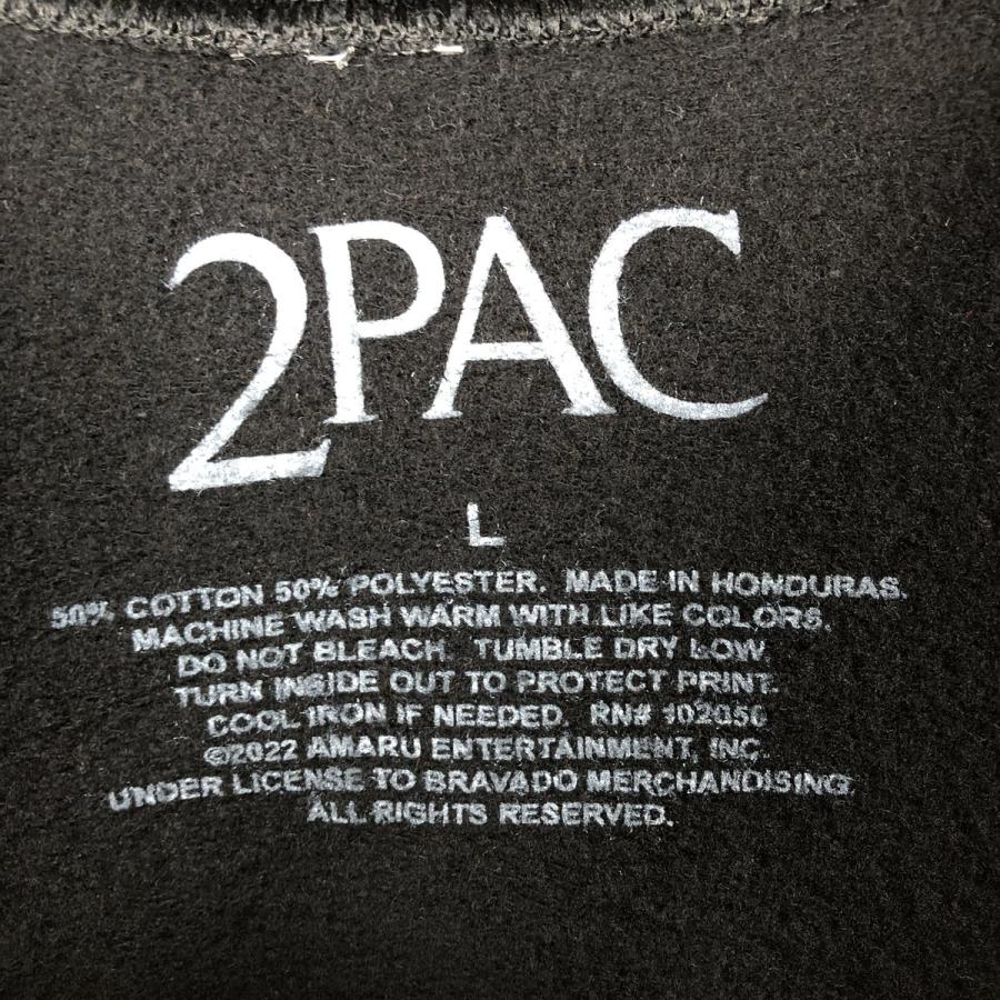 古着 2pac トゥーパック ラップ スウェットシャツ トレーナー メンズL