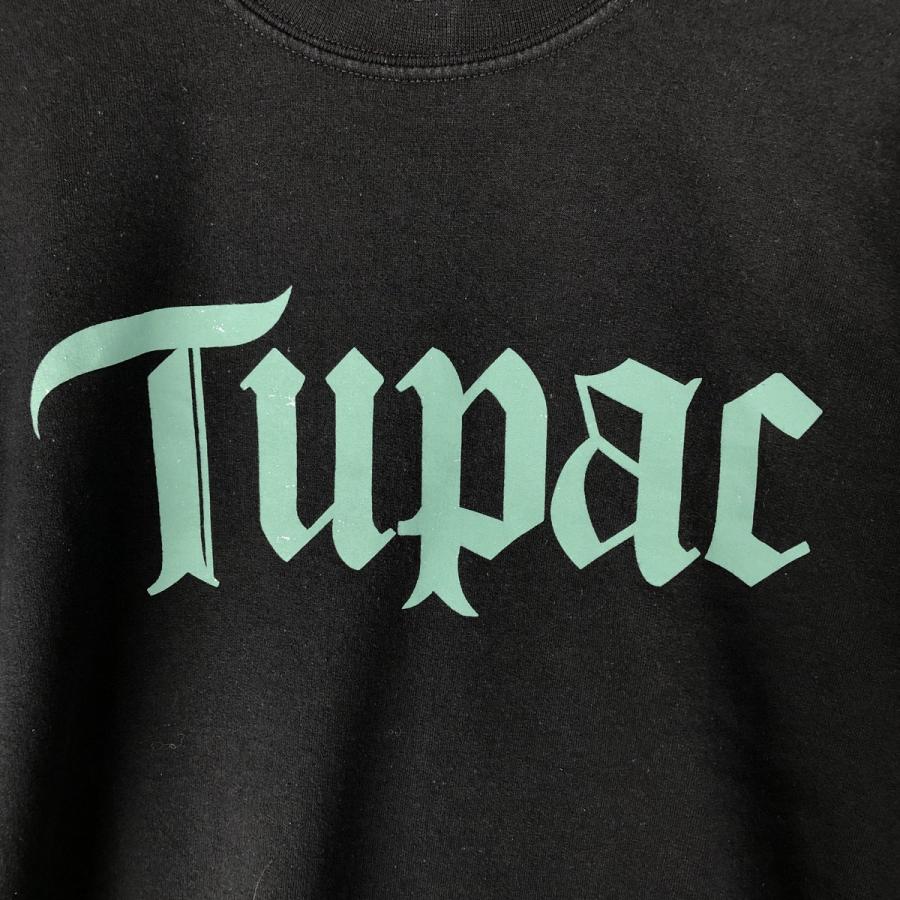 古着 2pac トゥーパック ラップ スウェットシャツ トレーナー メンズL