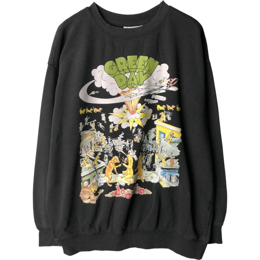 古着 GREEN DAY グリーンデイ バンド スウェットシャツ トレーナー 
