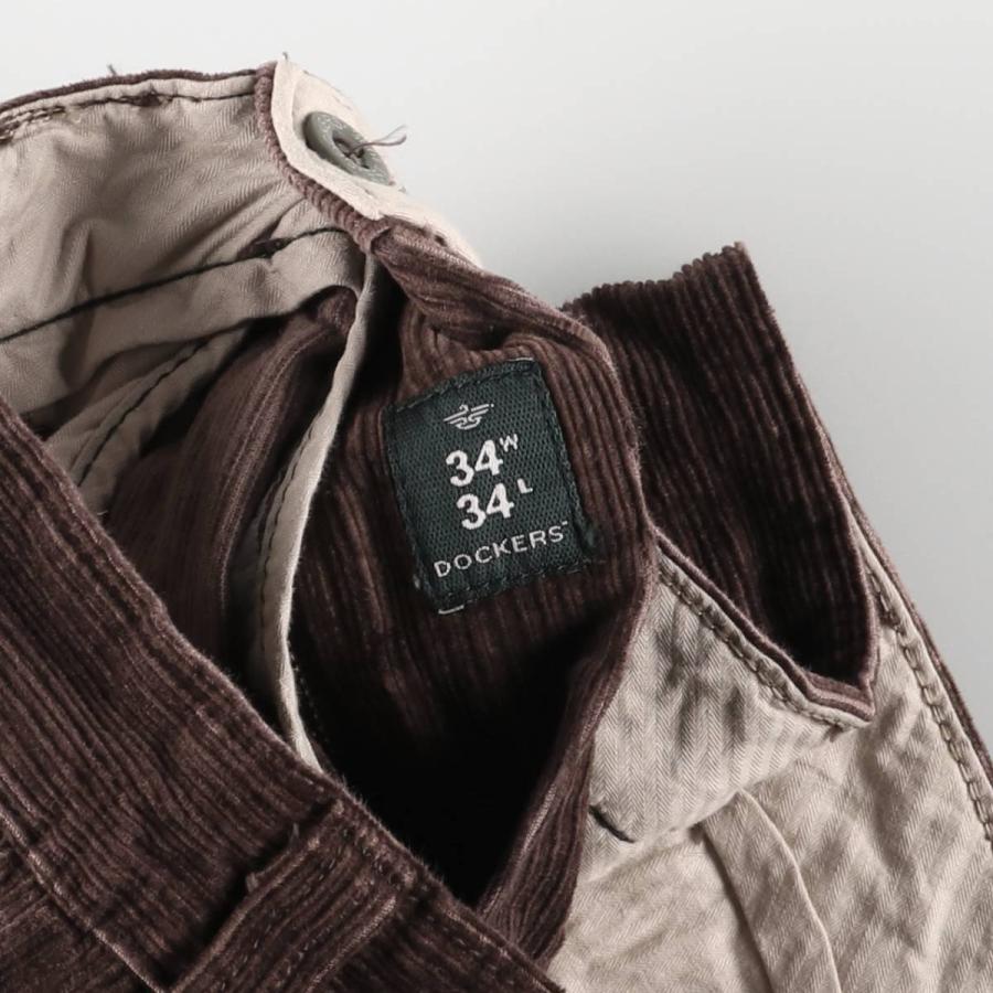 古着 ドッカーズ DOCKERS CLASSIC FIT ツータック 太畝 コーデュロイ