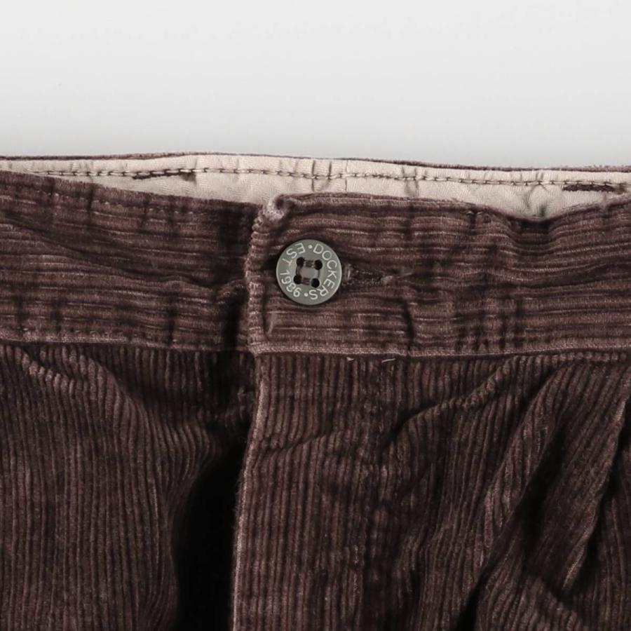 古着 ドッカーズ DOCKERS CLASSIC FIT ツータック 太畝 コーデュロイ