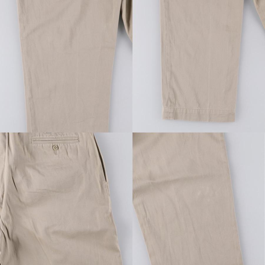 超美品 Ralph Lauren ツータック チノ アンドリュー 白 アイボリー 古着 ラルフローレン Ralph Lauren POLO by ANDREW PANT ツータック