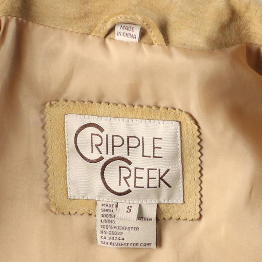 古着 CRIPPLE CREEK スエードレザージャケット レディースS相当  