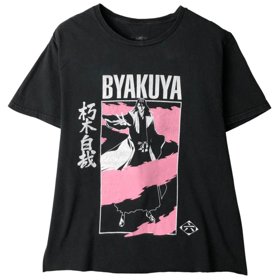 古着 BLEACH ブリーチ アニメ キャラクタープリントTシャツ メンズM 