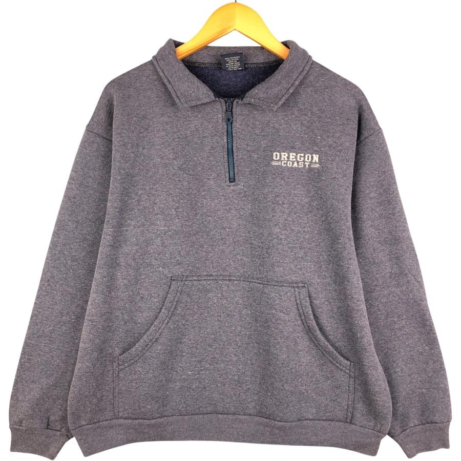 古着 90年代 TIPSY ハーフジップスウェットシャツ トレーナー USA製