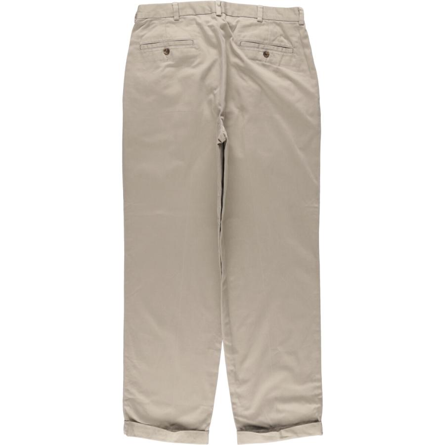 古着 ブルックスブラザーズ Brooks Brothers ツータック チノパンツ メンズw34相当/eaa594339 BROOKS BROTHERS（ブルックスブラザーズ） 古着 ツータック チノパンツ
