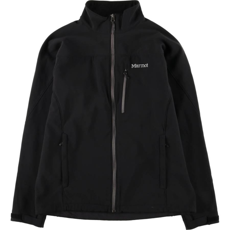 【希少】 　ソフトシェルジャケット　企業ロゴ 古着 00年代 マーモット Marmot ソフトシェルジャケット メンズL相当