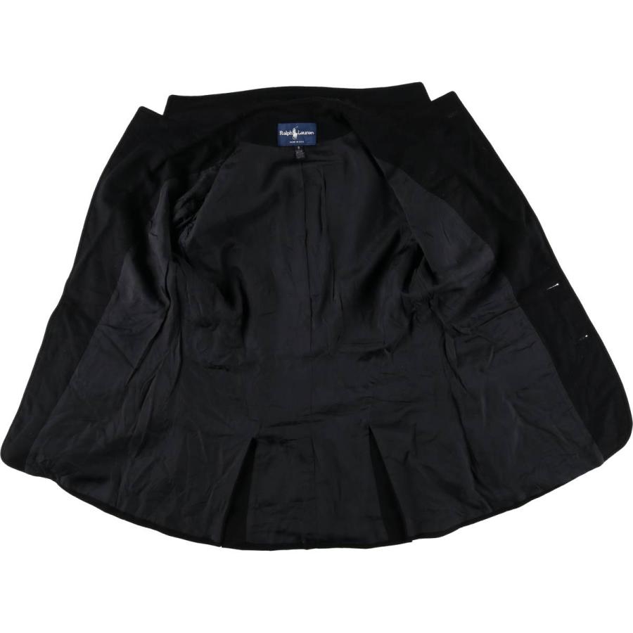 古着 ラルフローレン Ralph Lauren カシミア混 紺ブレザー テーラード