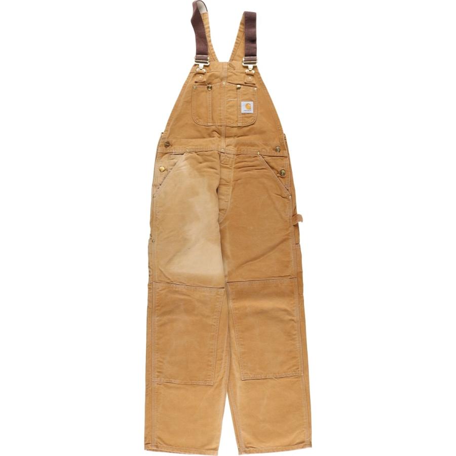 USA製 Carhartt カーハート ダック地 ダブルニー オーバーオール Carhartt（カーハート） 古着 90年代 ダブルニー ダック