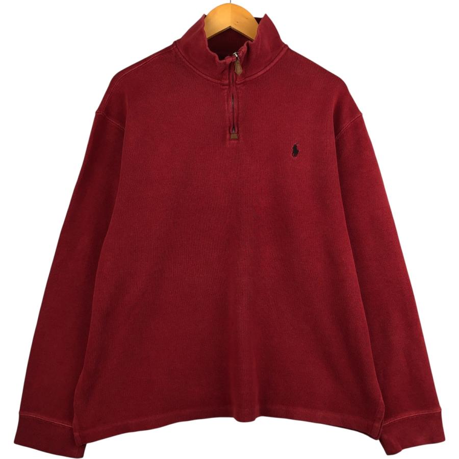古着 ラルフローレン Ralph Lauren POLO by ハーフジップスウェット