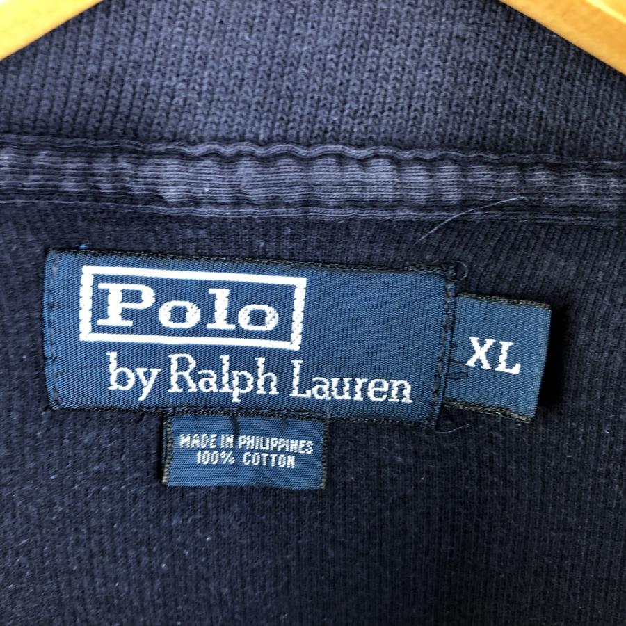 古着 ラルフローレン Ralph Lauren POLO by ハーフジップスウェット