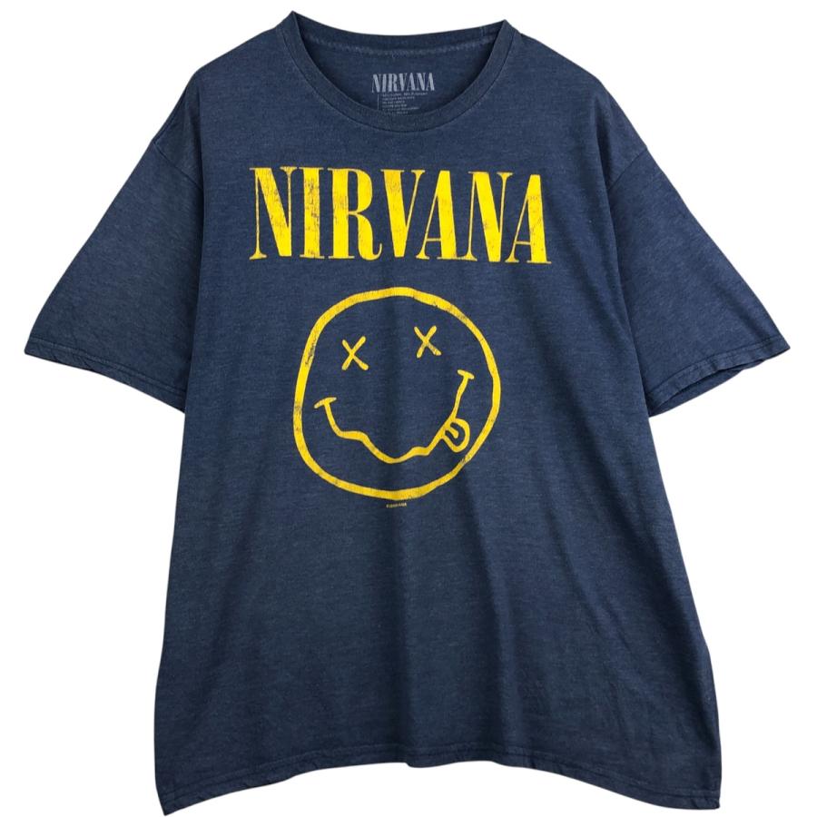 激レア海外限定•古着風 NIRVANA ニルヴァーナ Lサイズ　バンドt シャツ 激レア海外限定•古着風 NIRVANA ニルヴァーナ Lサイズ バンドt シャツ