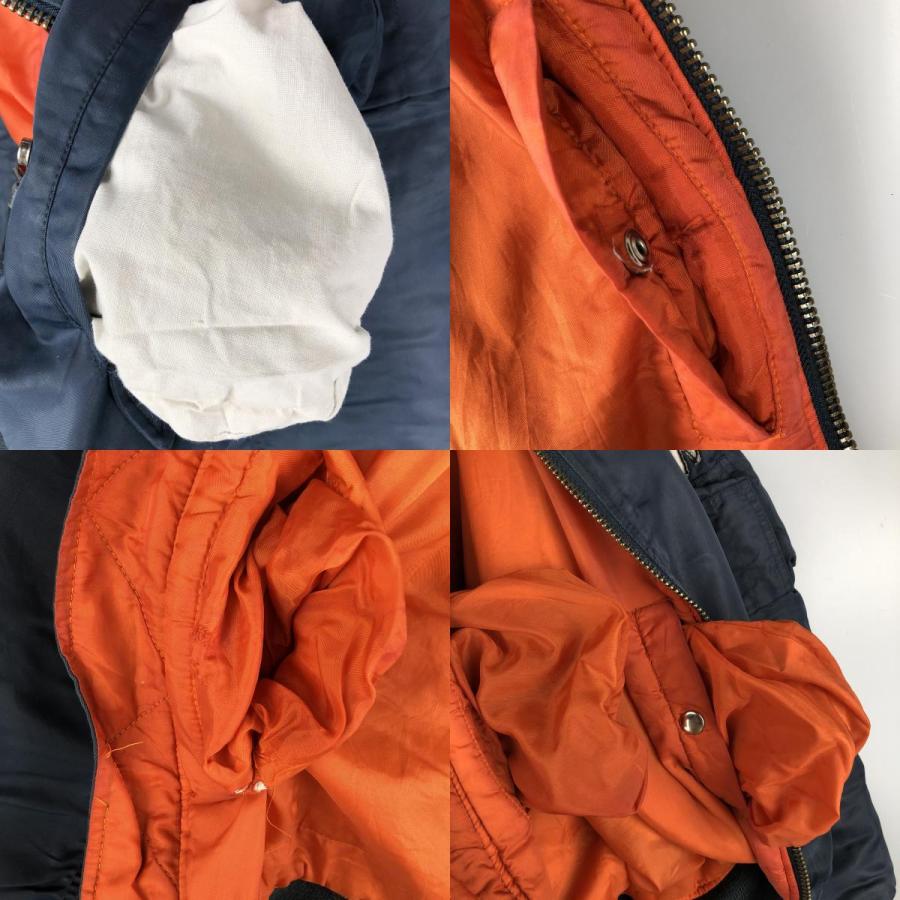 古着 民間品 アルファ ALPHA MA-1タイプ 中綿入り ミリタリー フライト