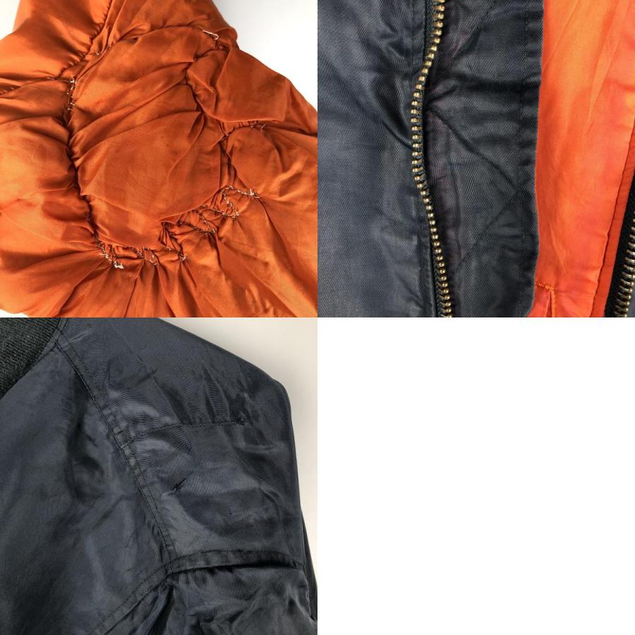 古着 民間品 アルファ ALPHA MA-1タイプ 中綿入り ミリタリー フライト