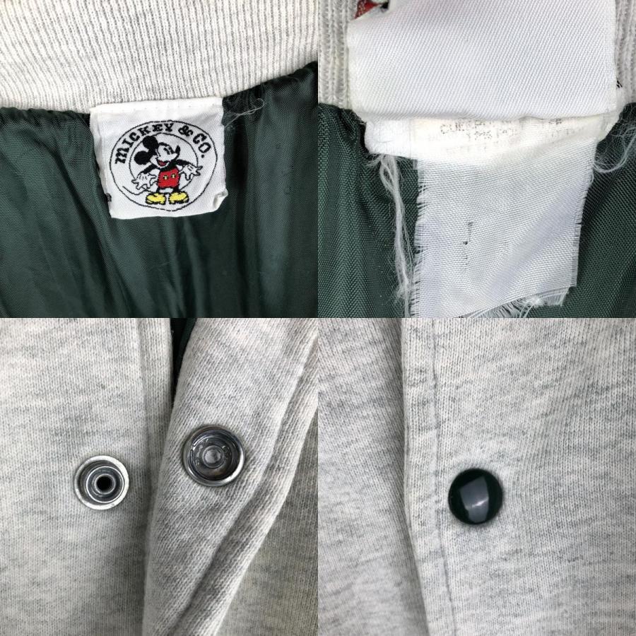 古着 90年代 MICKEY AND CO ミッキーマウス スウェットスタジャン バー