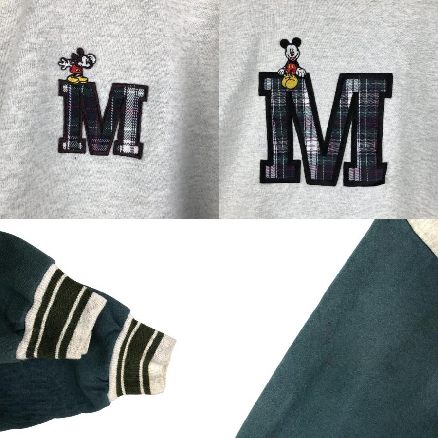 古着 90年代 MICKEY AND CO MICKEY MOUSE ミッキーマウス スウェットスタジャン バーシティジャケット メンズL相当 ヴィンテージ/eaa595112 古着 90年代 MICKEY AND CO ミッキーマウス スウェットスタジャン バー