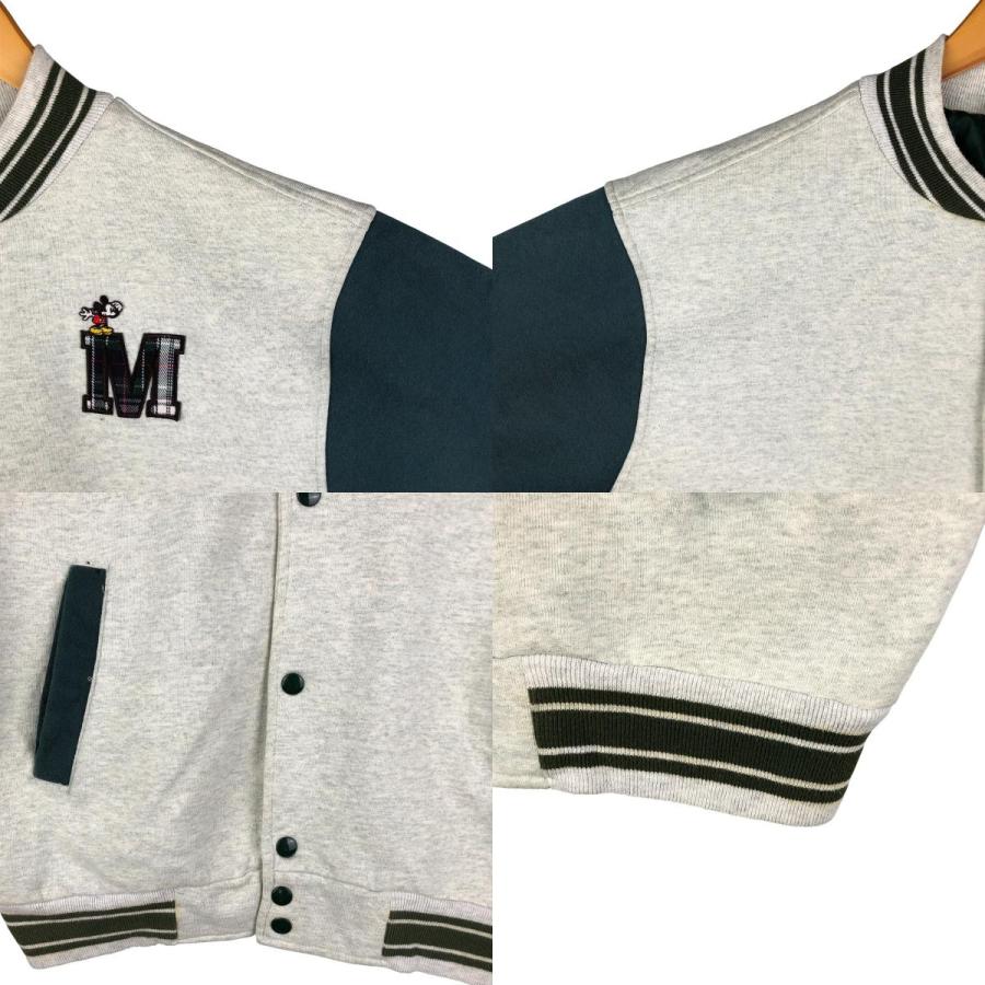 古着 90年代 MICKEY AND CO ミッキーマウス スウェットスタジャン バー