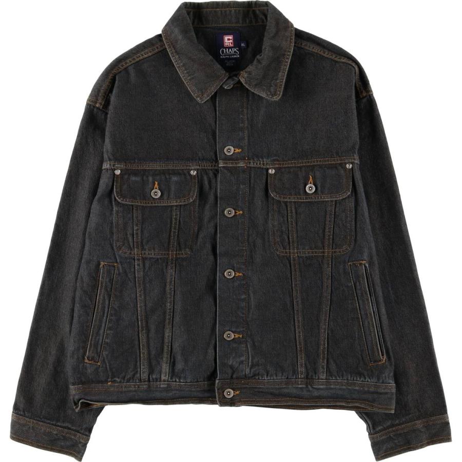 古着 ラルフローレン Ralph Lauren CHAPS チャップス ブラック デニム