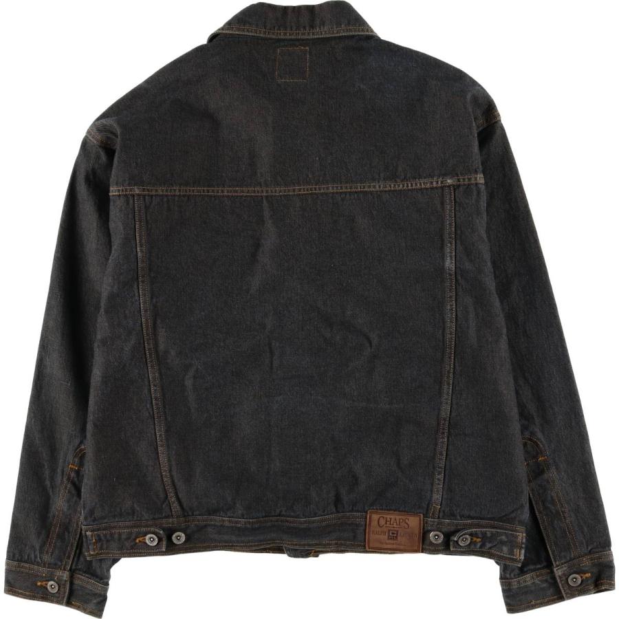古着 ラルフローレン Ralph Lauren CHAPS チャップス ブラック デニム 