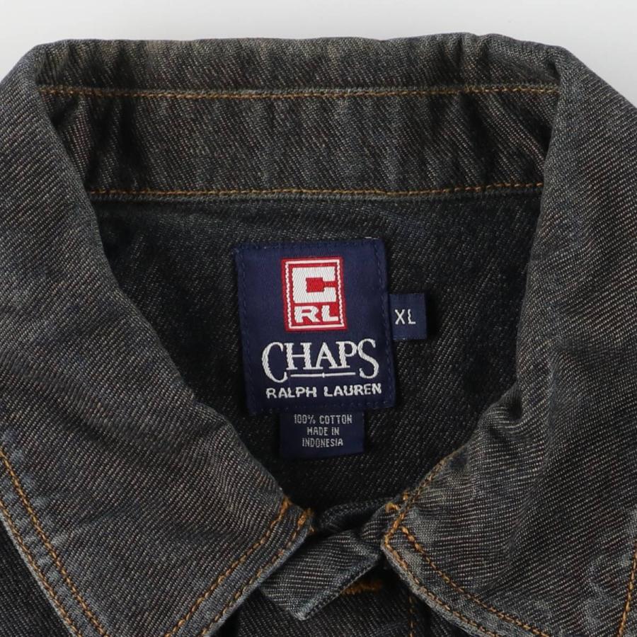 古着 ラルフローレン Ralph Lauren CHAPS チャップス ブラック デニム