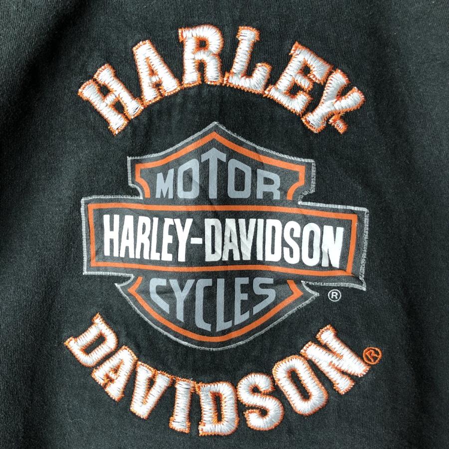 古着 ハーレーダビッドソン Harley-Davidson ツートン スウェット