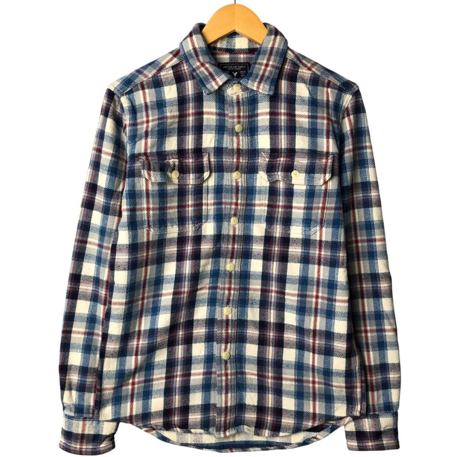 古着 アメリカンイーグル AMERICAN EAGLE OUTFITTERS 長袖 フランネルチェックシャツ メンズS相当/eaa595405 古着 アメリカンイーグル AMERICAN EAGLE OUTFITTERS 長袖 フランネル
