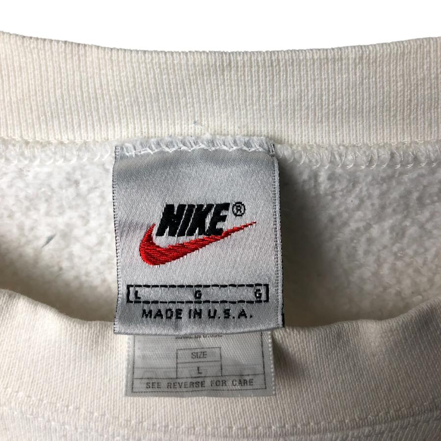 古着 90年代 ナイキ NIKE ワンポイントロゴスウェットシャツ トレーナー USA製 メンズL相当 ヴィンテージ/eaa595522 NIKE（ナイキ） 古着 90年代 ワンポイントロゴスウェットシャツ