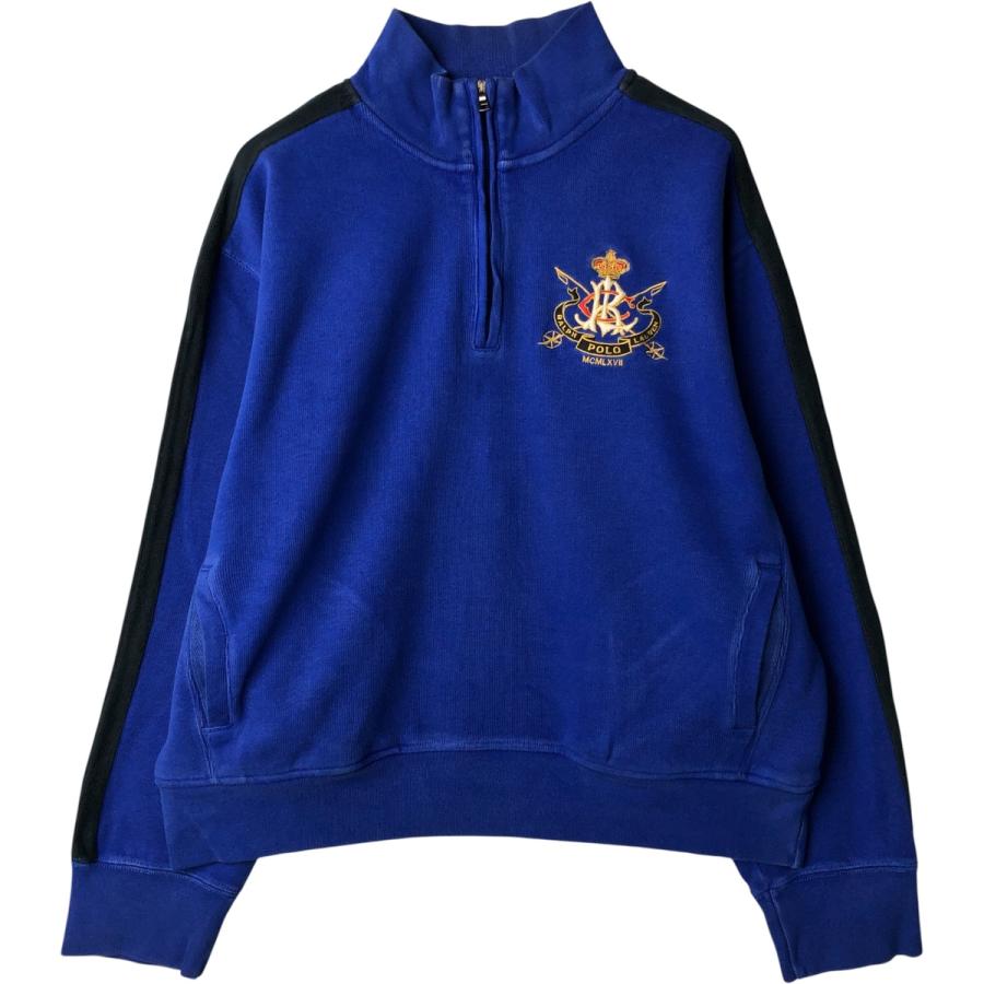 古着 ラルフローレン Ralph Lauren POLO by ハーフジップスウェット