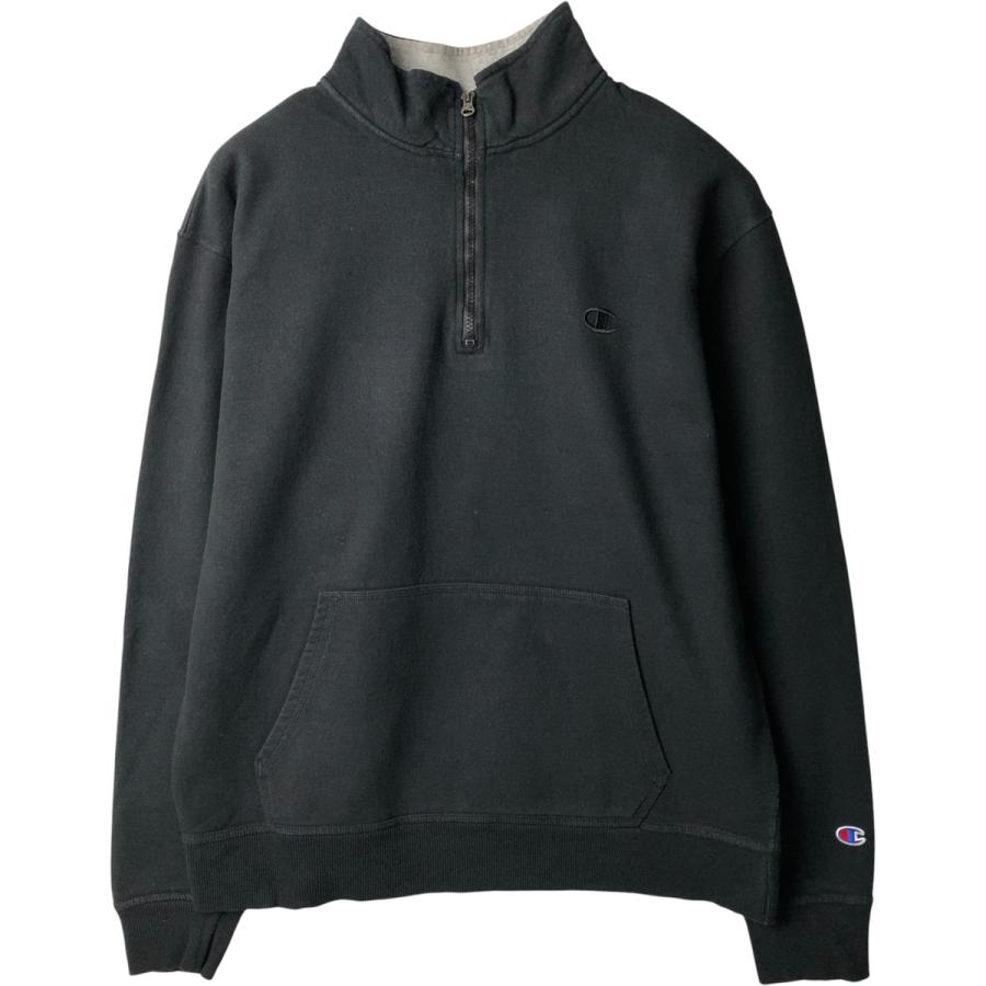 Champion（チャンピオン） 古着 ハーフジップスウェットシャツ