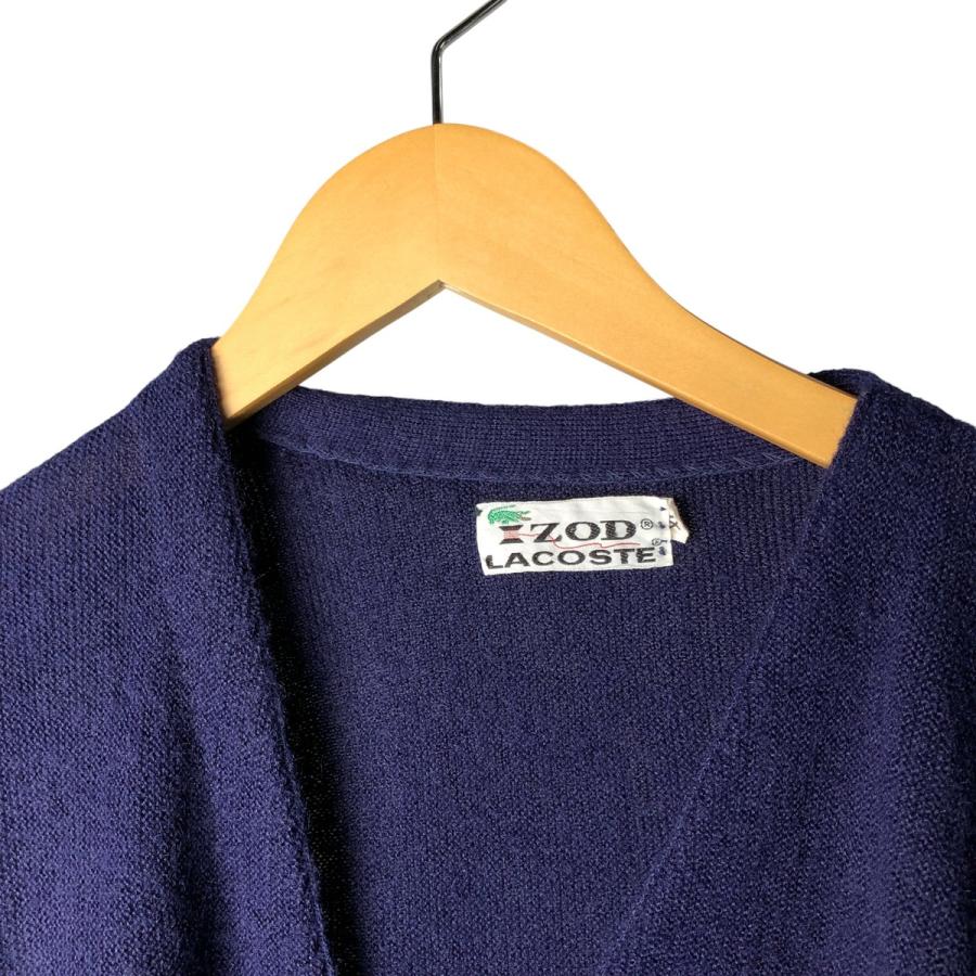 古着 70年代 ラコステ LACOSTE IZOD アクリルニットカーディガン メンズXL相当 ヴィンテージ/eaa595840 LACOSTE（ラコステ） 古着 70年代 LACOSTE IZOD アクリルニット
