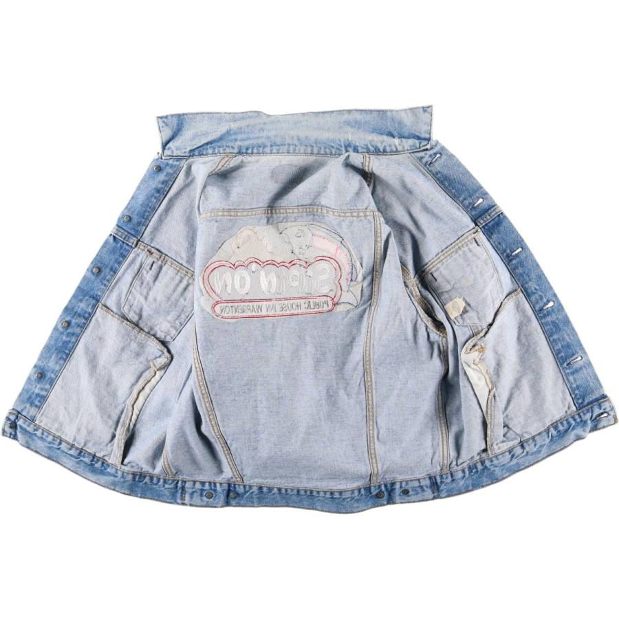 90s USA製Levi's デニムジャケット 70507-0214 サイズS Levi's（リーバイス） 古着 90年代 Levi's 70507-0214 魚柄 デニム