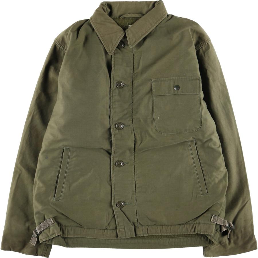 古着 訳あり特価 80年代 米軍実品 U.S.NAVY A-2 バックステンシル入り
