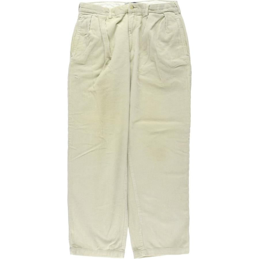 ポロ　ラルフローレン　コーデュロイ　ツータック　アンドリューパンツ　W34 古着 ラルフローレン Ralph Lauren POLO RALPH LAUREN ANDREW PANT