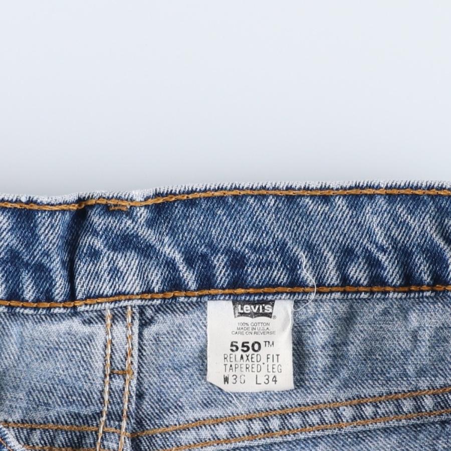 古着 90年代 リーバイス Levi's 550 RELAXED FIT テーパードデニムパンツ USA製 メンズw34相当 ヴィンテージ/eaa596259 Levi's（リーバイス） 古着 90年代 Levi's 550 RELAXED FIT テーパード