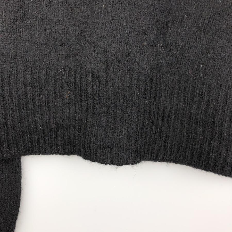 美品　Polo Ralph Lauren 100%ラムウール セーター L　黒 古着 ラルフローレン Ralph Lauren POLO by ラムウールニットセーター