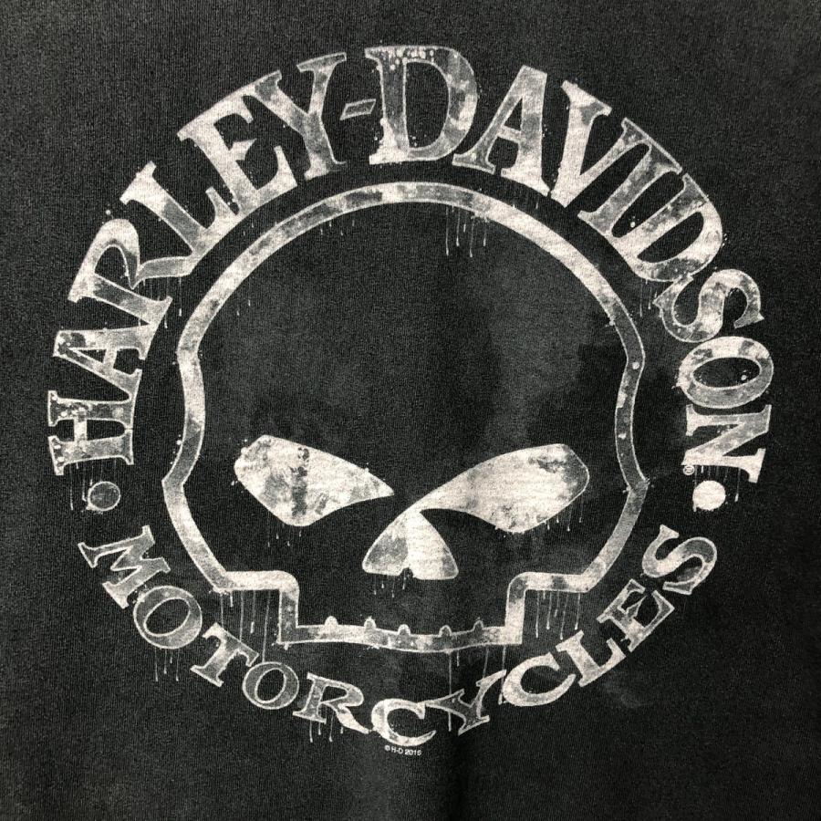 古着 ハーレーダビッドソン Harley-Davidson ドクロ柄 スカル柄 ロング