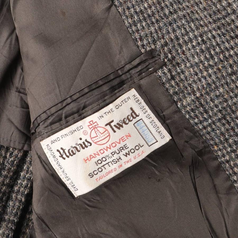 美品Harris Tweed テーラードジャケット　ピュアウール　USA XL 80〜90年代 HARRIS TWEED ハリスツイード ウールテーラードジャケット