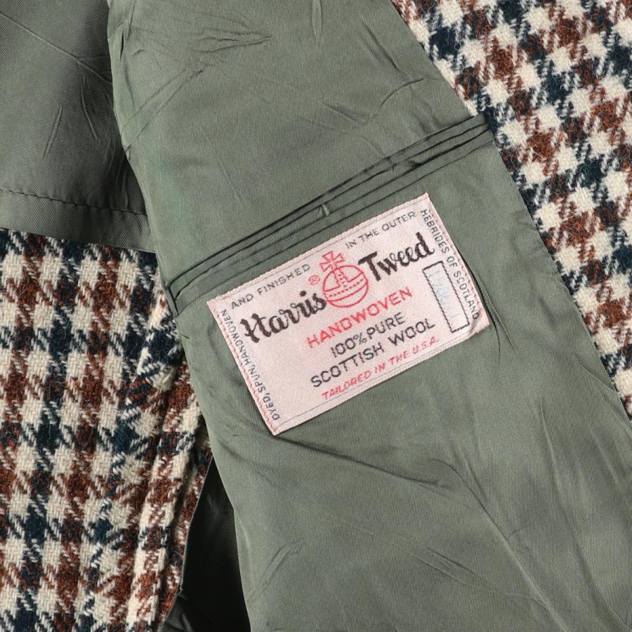 希少XL ハリスツイード テーラードジャケット ハウンドトゥース ヴィンテージ 楽天市場】デッドストック 80s USA製 ハリスツイード テーラード