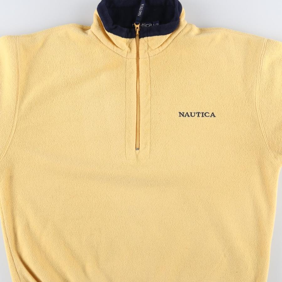 古着 90年代 ノーティカ NAUTICA ハーフジップ フリースプルオーバー メンズL相当 ヴィンテージ/eaa596534 NAUTICA（ノーティカ） 古着 90年代 ハーフジップ フリースプル
