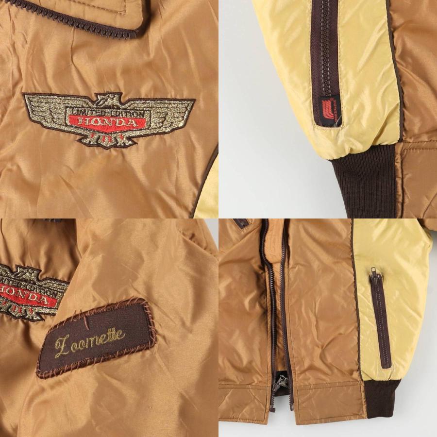 古着 70年代 ホンダ HONDA 中綿入り ナイロンレーシングジャケット USA