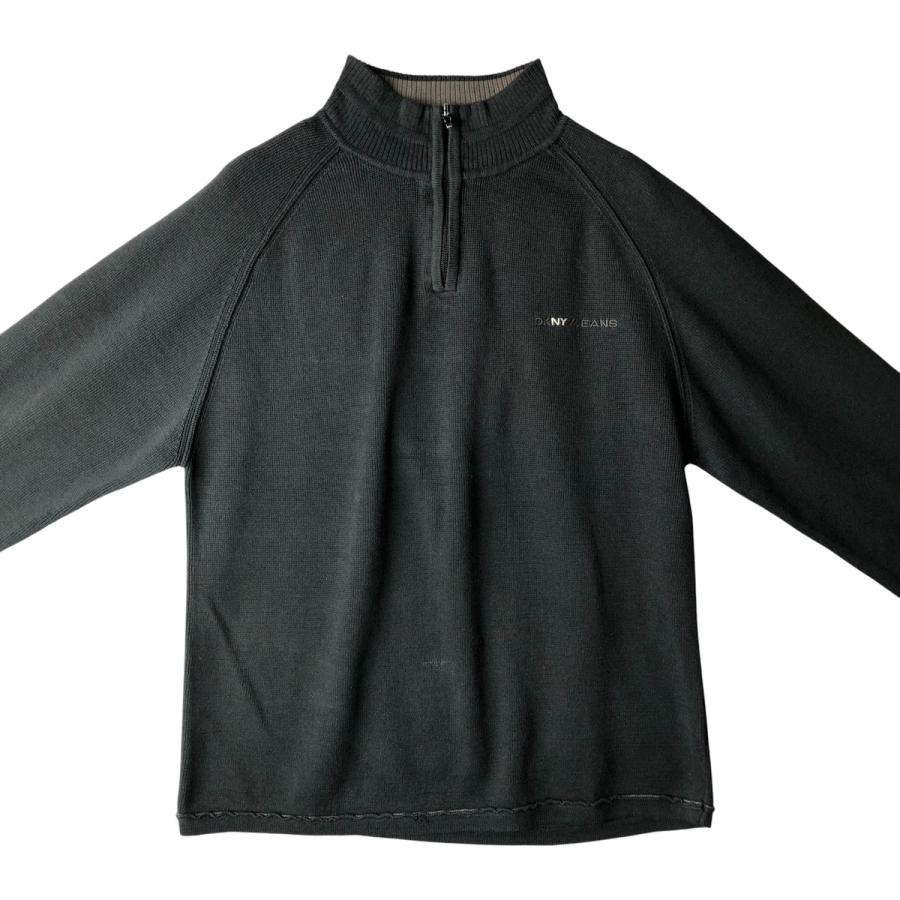 ★【DKNY / ダナキャラン】新品 ❗ カーディガン  薄手の毛100％ 【定価24,150(税込)】Sサイズ  北九州店舗店頭販売のみ 古着 ダナキャランニューヨーク DKNY JEANS ハーフジップスウェット
