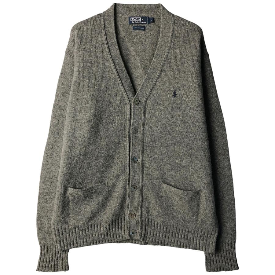 古着 ラルフローレン Ralph Lauren POLO by ウールニットカーディガン
