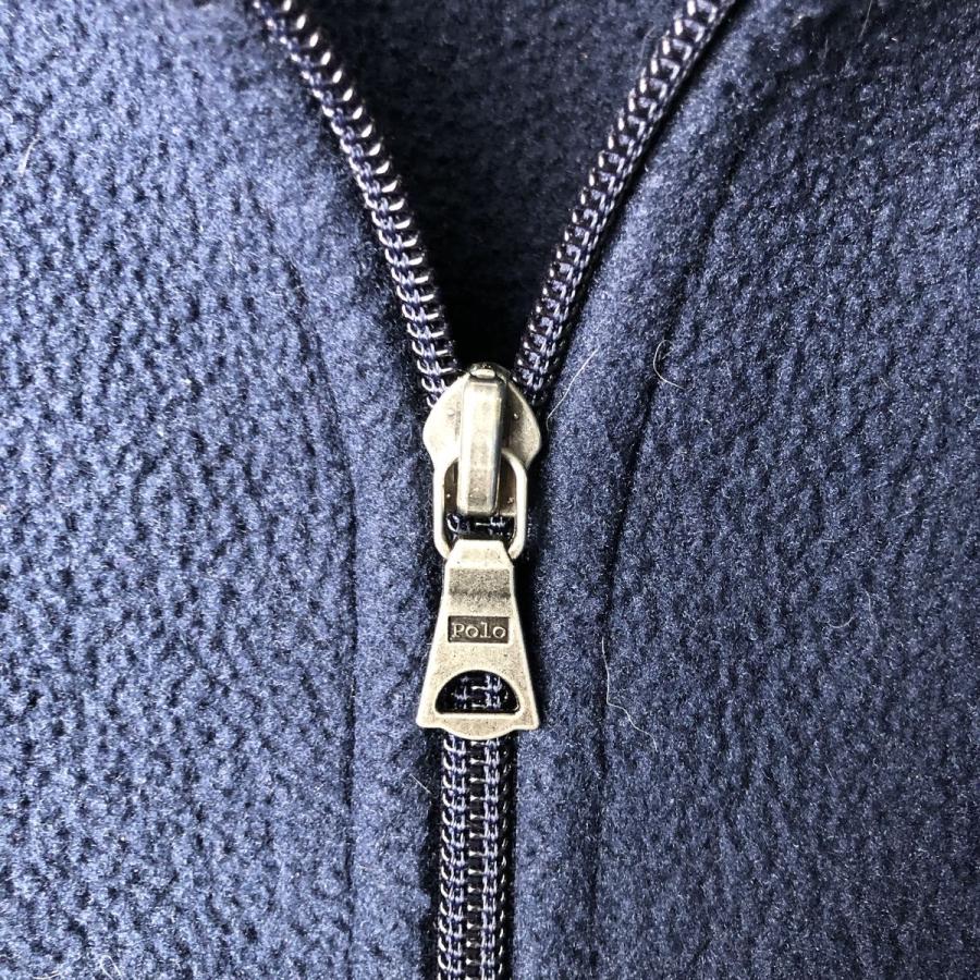 古着 ラルフローレン Ralph Lauren POLO by ハーフジップ フリースプル