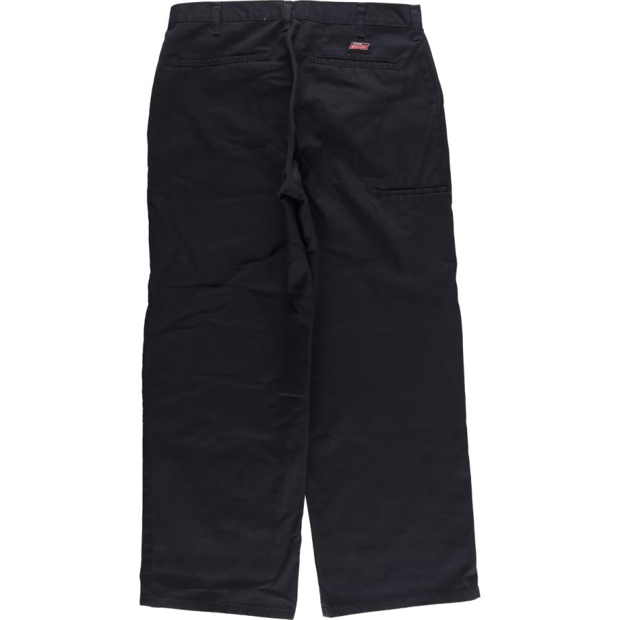 ディッキーズダブルニーワークパンツw36l29黒ブラック古着極太パンツメンズ Dickies（ディッキーズ） 古着 ダブルニー ワークパンツ メンズw33相当