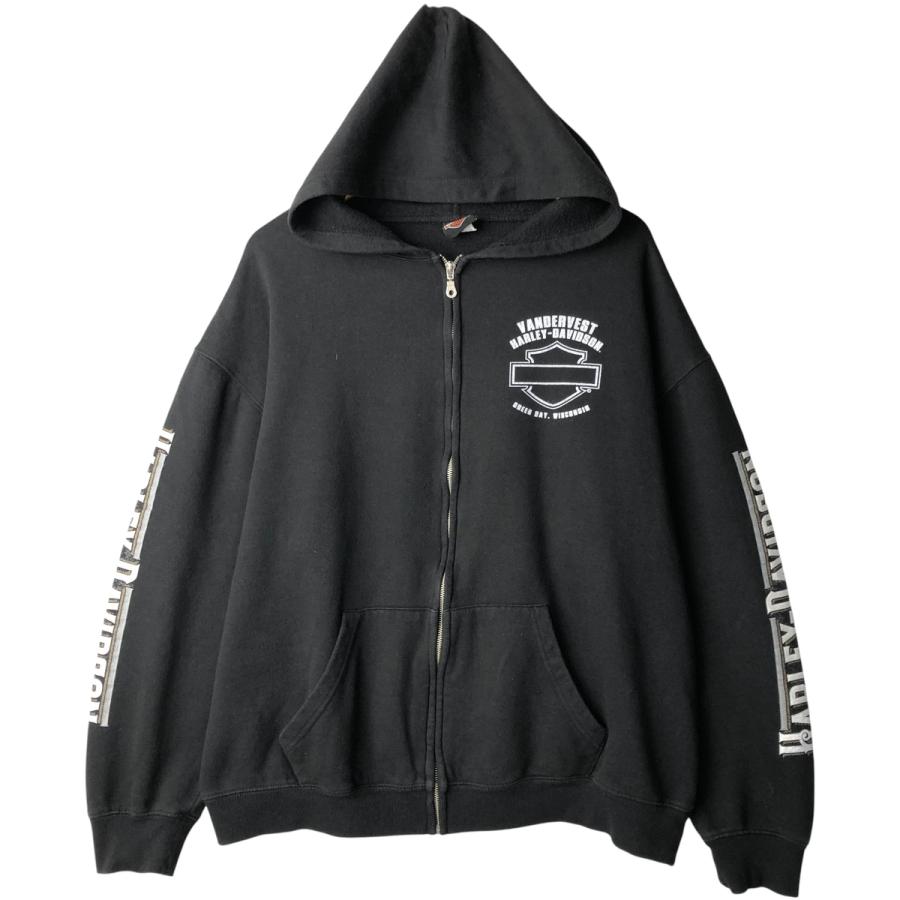 古着 ハーレーダビッドソン Harley-Davidson スウェットフルジップ