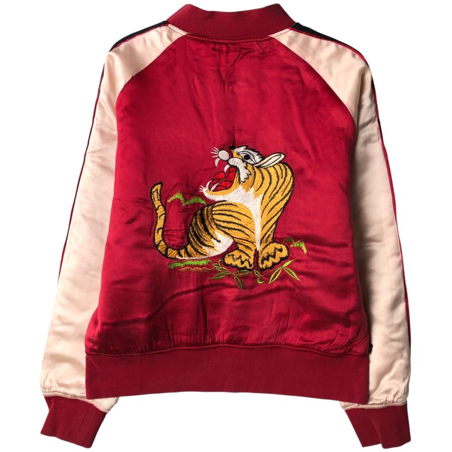 古着 GOLD HAWK 虎柄 タイガー柄 龍柄 ドラゴン柄 リバーシブル 中綿
